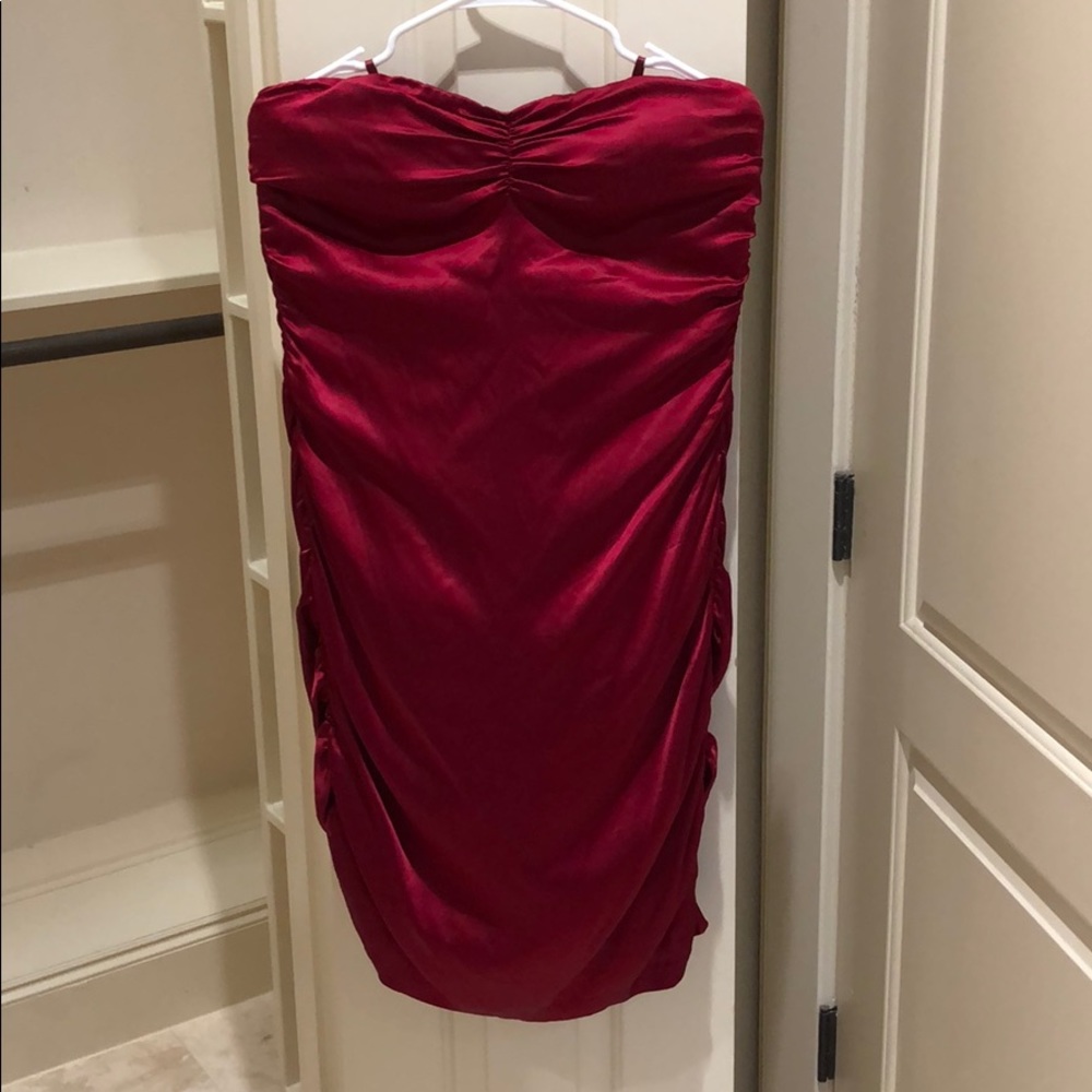 Red cocktail dress